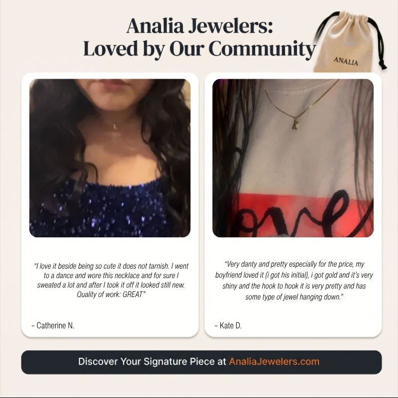 Gold Initial Dainty Letters Necklace