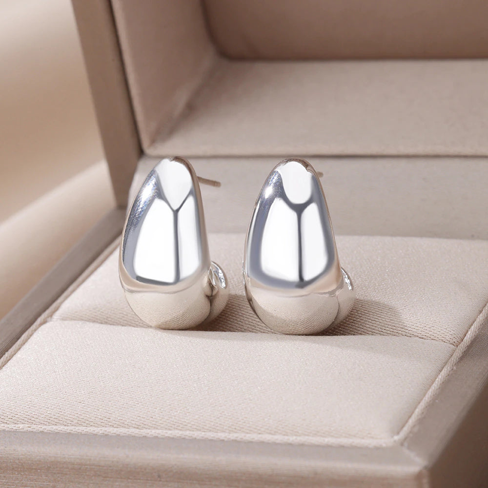 Aurelia Dome Drop Earrings