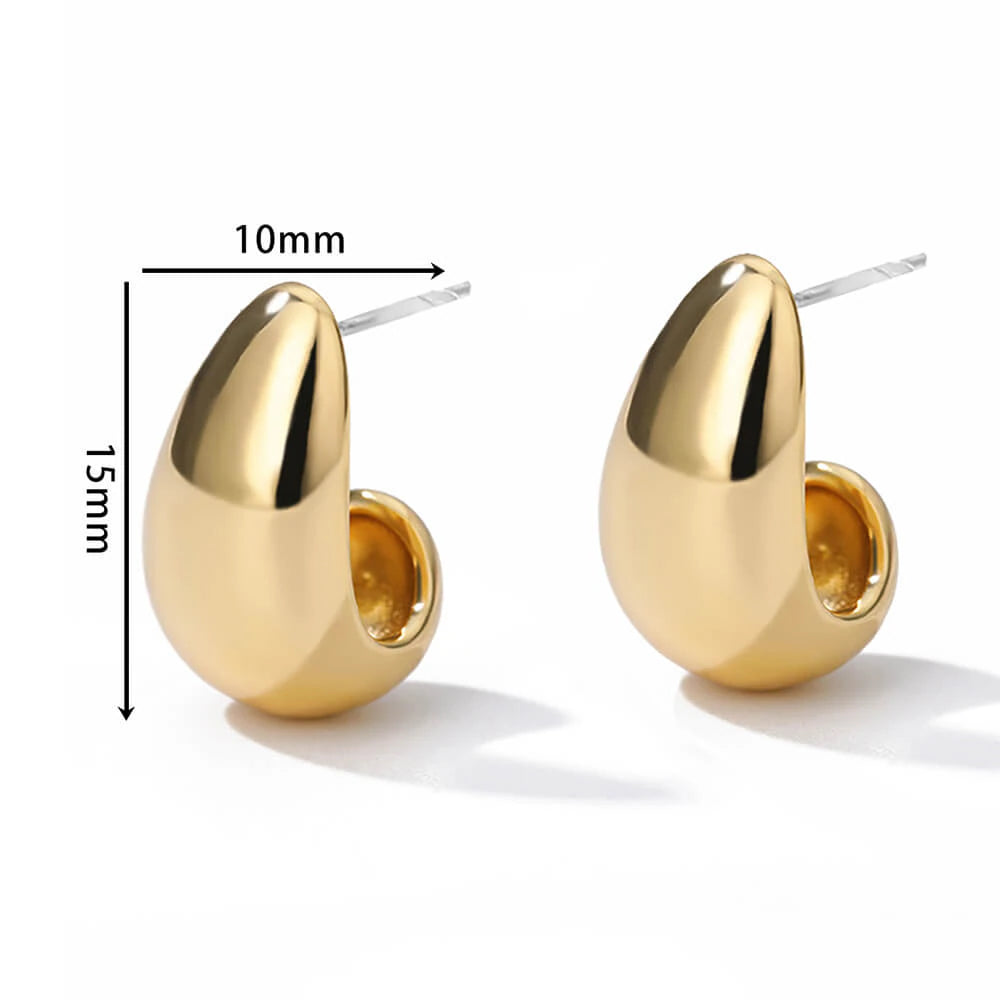 Aurelia Dome Drop Earrings