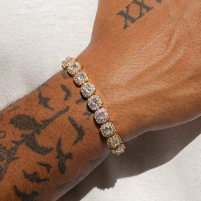 10MM CLUSTERED TENNIS BRACELET