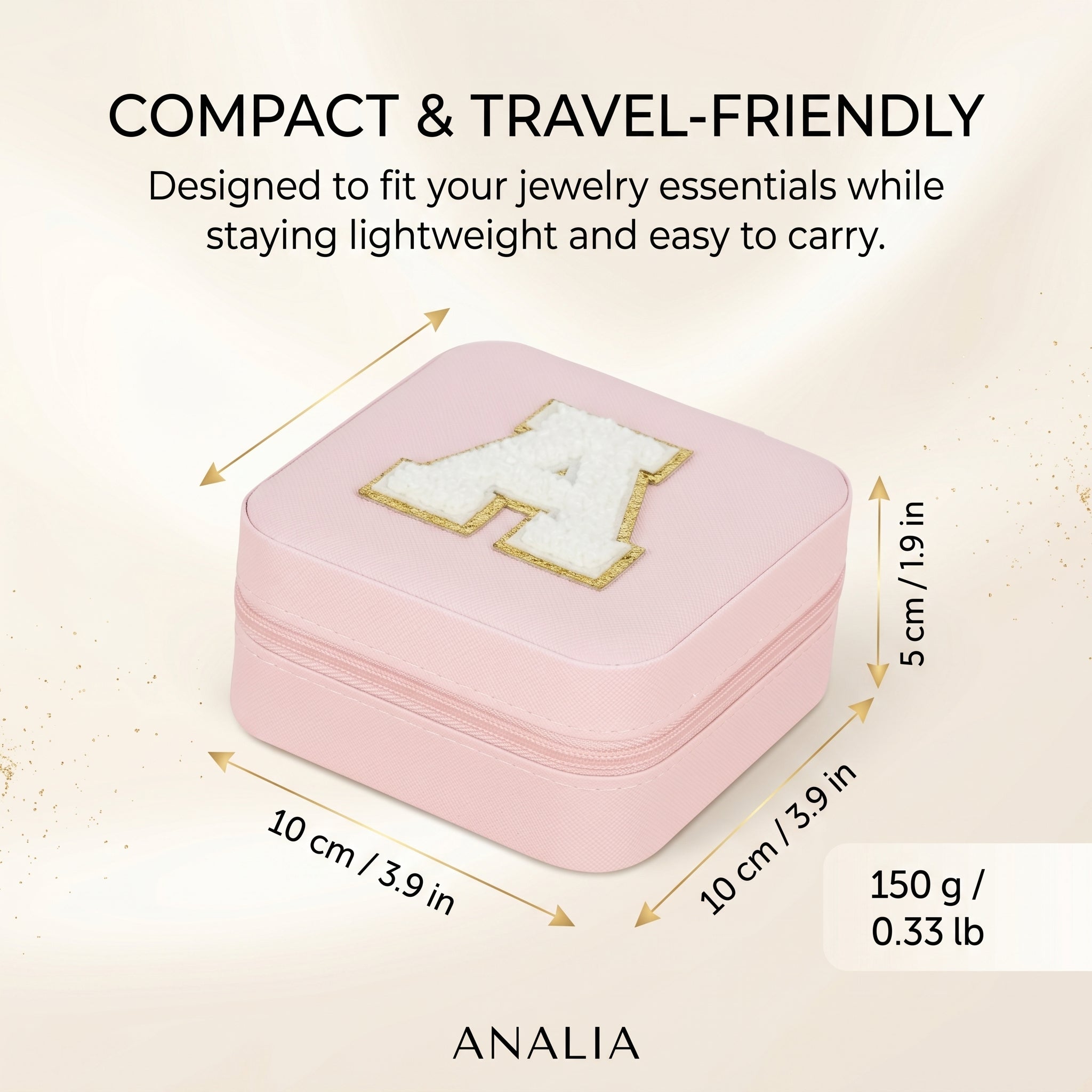 Portable Jewelry Box with Mirror